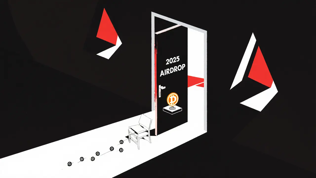 Porte ouverte sur une pièce vide avec un jeton DUET, symbolisant l&#039;opportunité future.