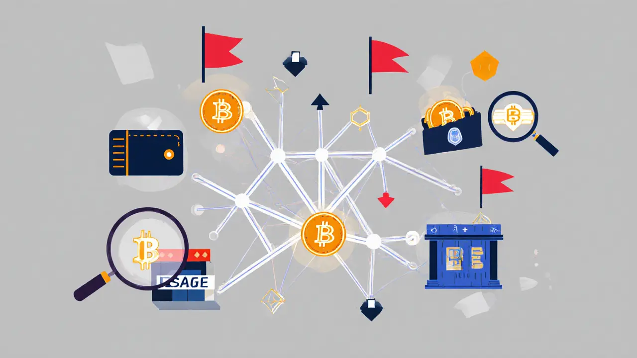 Forensique blockchain et détection des sanctions sur les cryptomonnaies par les autorités