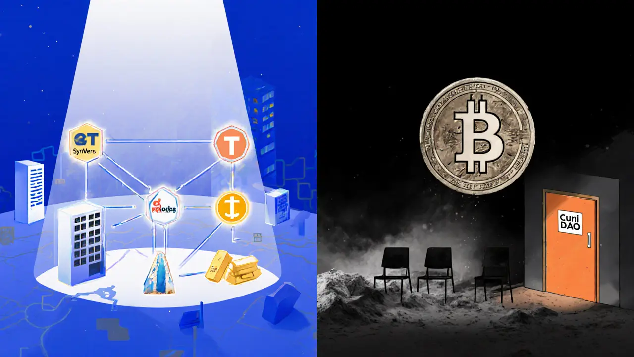 Contraste entre un écosystème actif de tokenisation et un jeton CGT abandonné dans l'ombre.