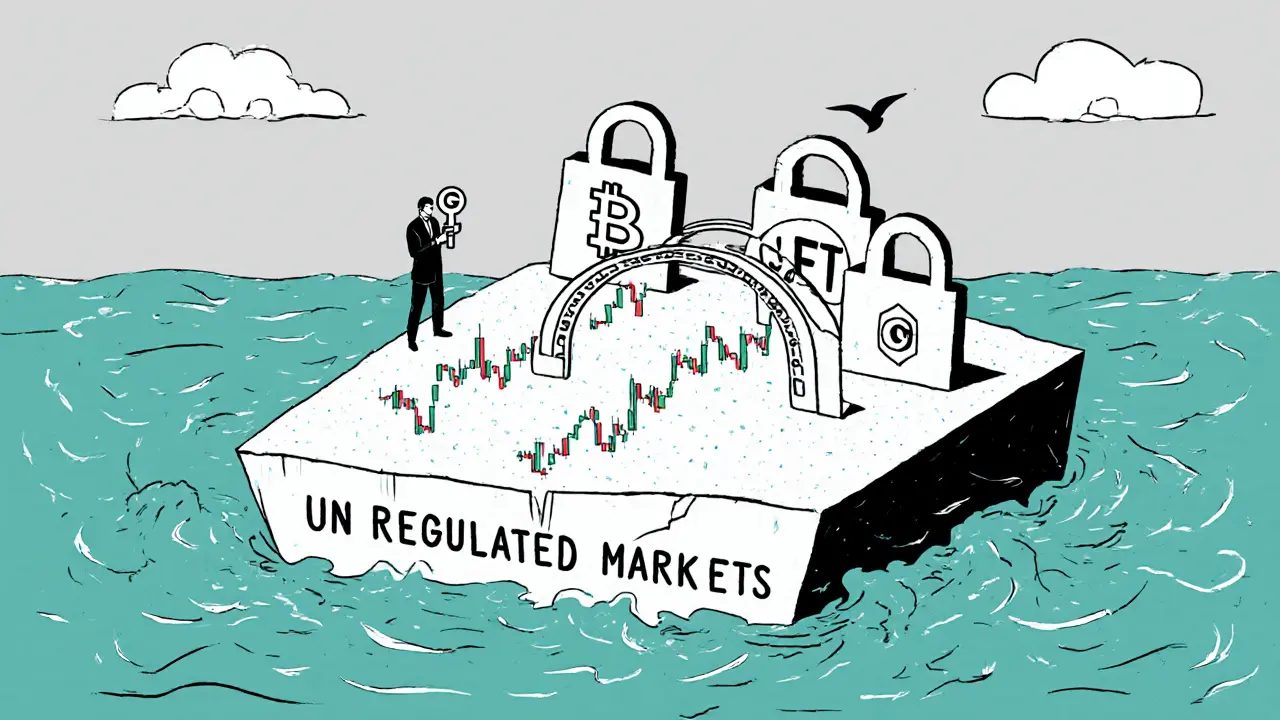 Île de trading isolée accessible par un pont de sécurité multi-signature.