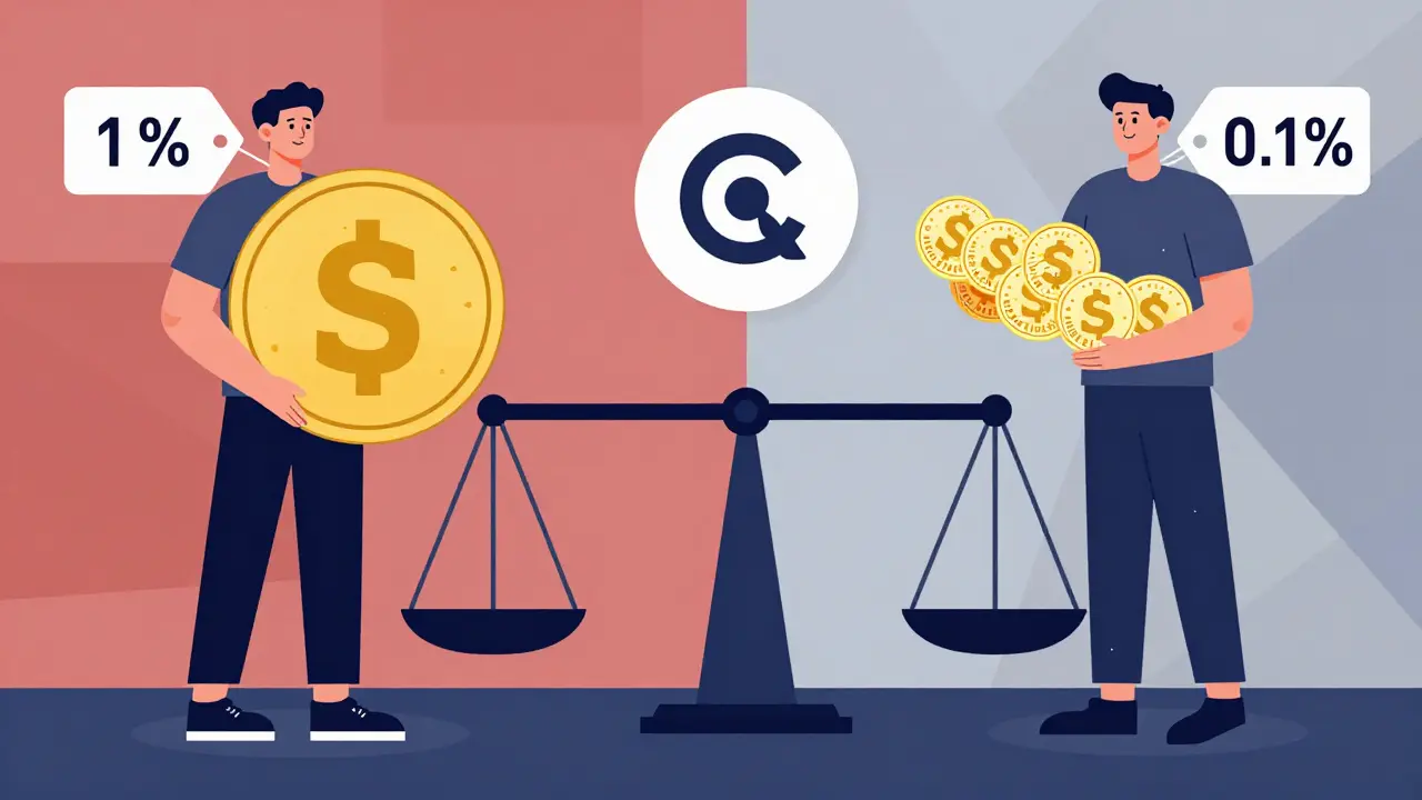 Comparaison visuelle des frais de swap selon le nombre de jetons SUNDAE détenus.
