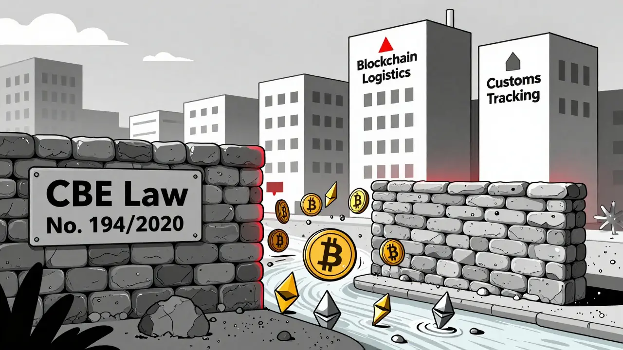 Interdiction et application de l'interdiction des cryptomonnaies par la Banque centrale d'Égypte