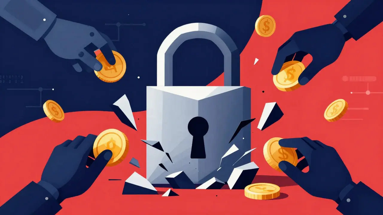 Brèche de sécurité montrant des jetons volés numériquement