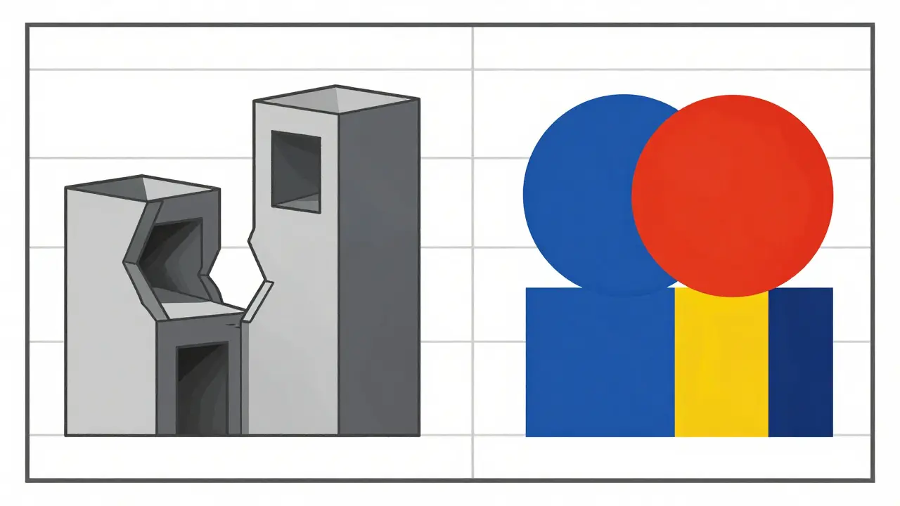 Métaphore visuelle du déséquilibre entre transparence et risque financier