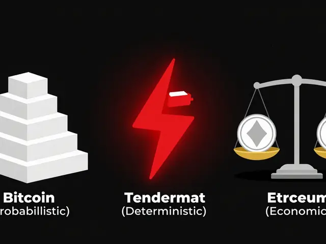 Comparaison de la finalité sur les différentes blockchains