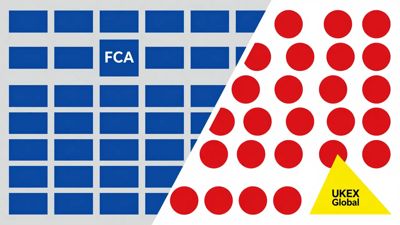 Composition géométrique Bauhaus opposant l'ordre réglementé au chaos d'une plateforme non régulée.