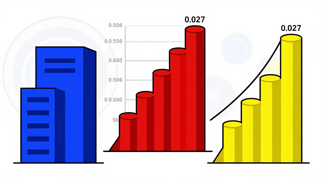 Graphiques de marché crypto représentés par des formes architecturales abstraites