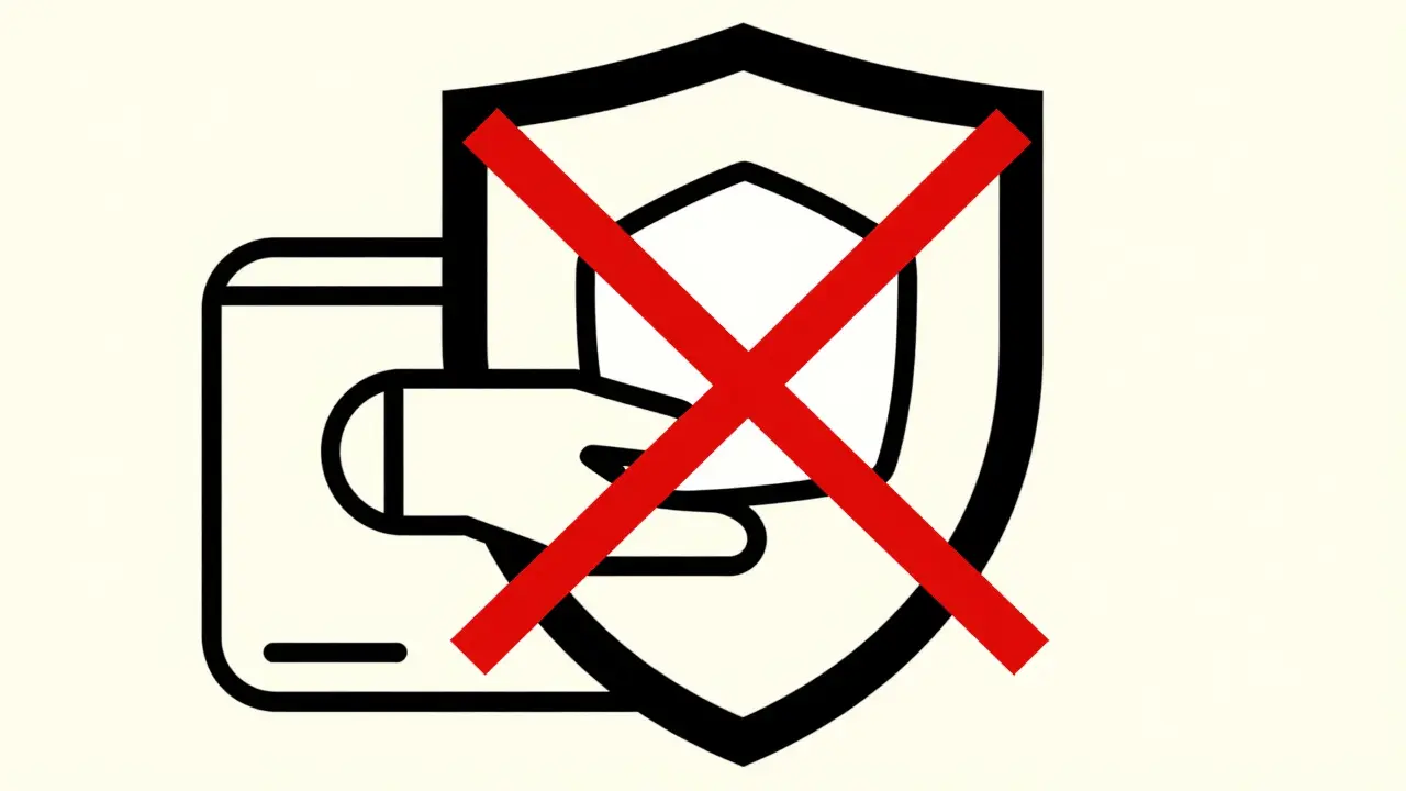 Graphisme Bauhaus représentant la sécurité d'un portefeuille numérique contre les arnaques.