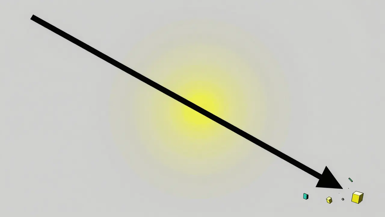 Art abstrait Bauhaus symbolisant la chute de valeur du token WAG