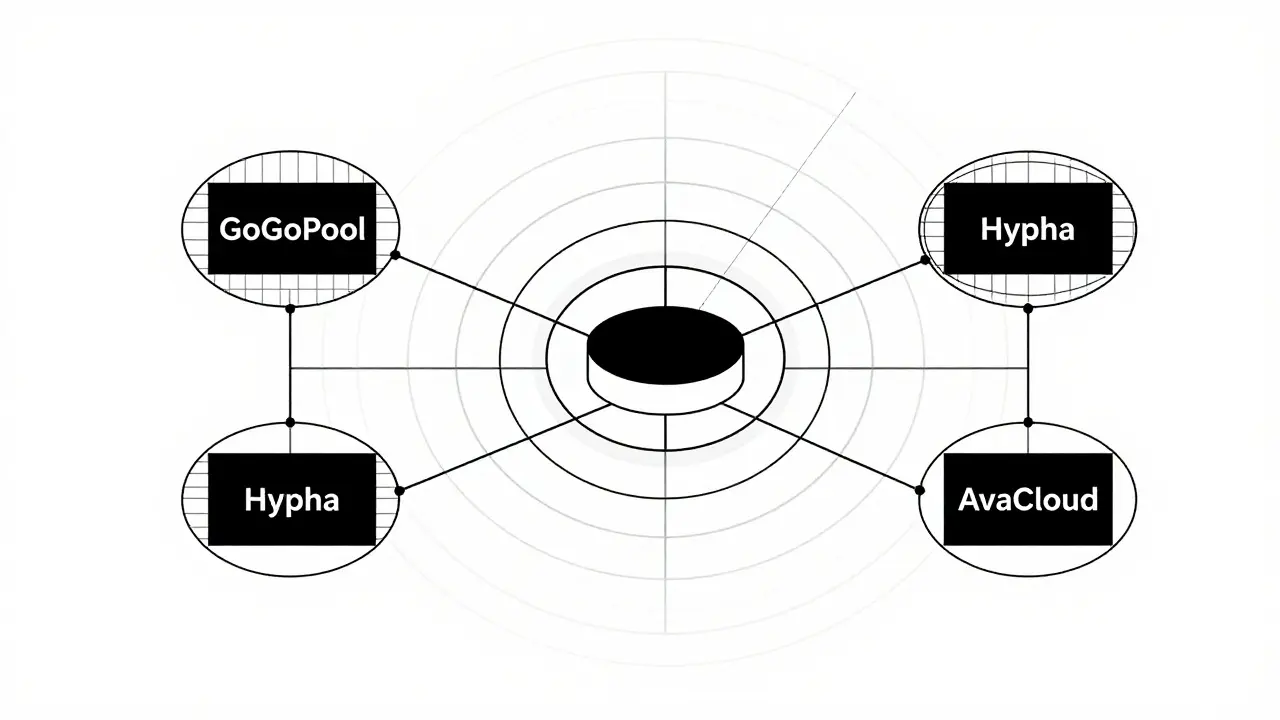 Design Bauhaus : infrastructure Hypha connectant les subnets AvaCloud