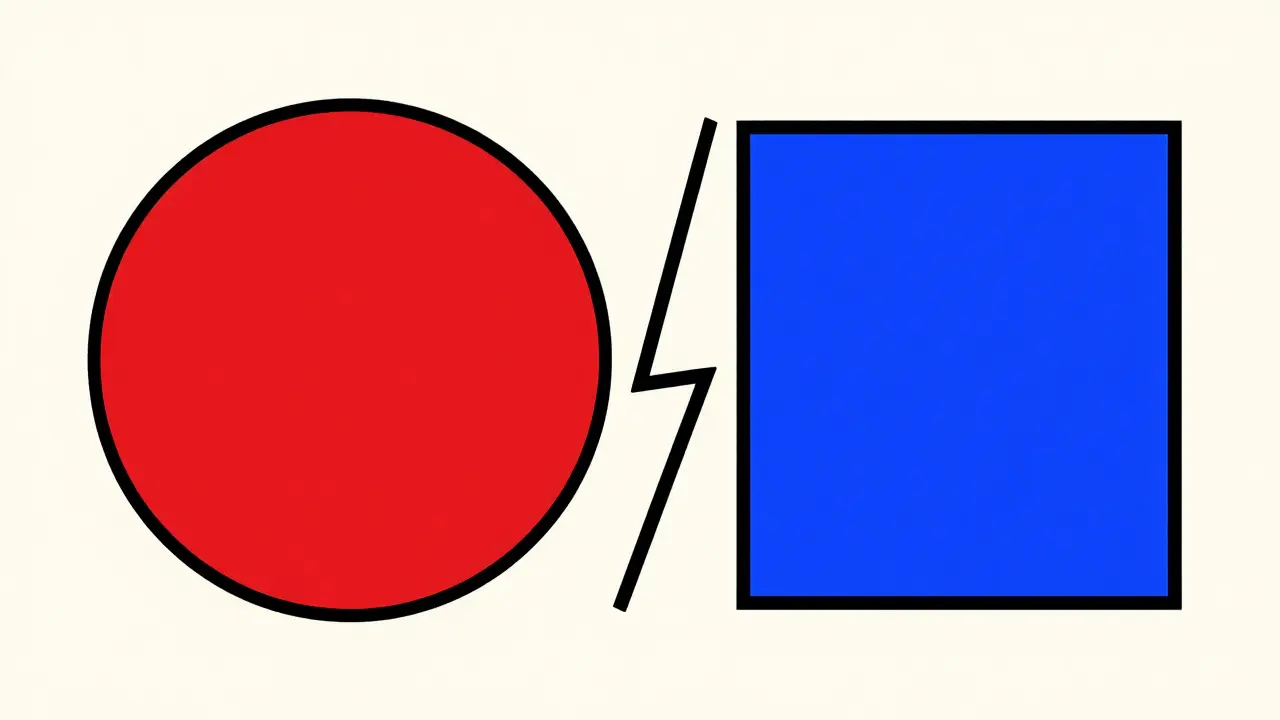 Deux jetons RWAI distincts illustrés géométriquement