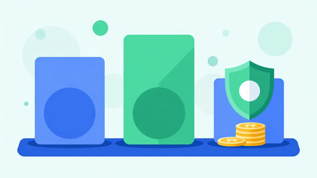 Structures stables et protégées symbolisant les échanges crypto sécurisés et régulés