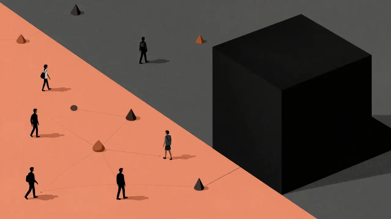 Style Bauhaus : marché informel vs contrôle étatique rigide