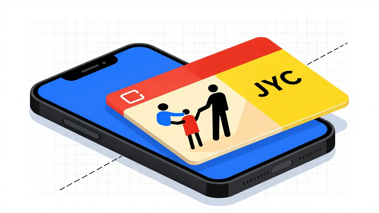 Transformation graphique d'un jeton crypto en carte cadeau stylisée