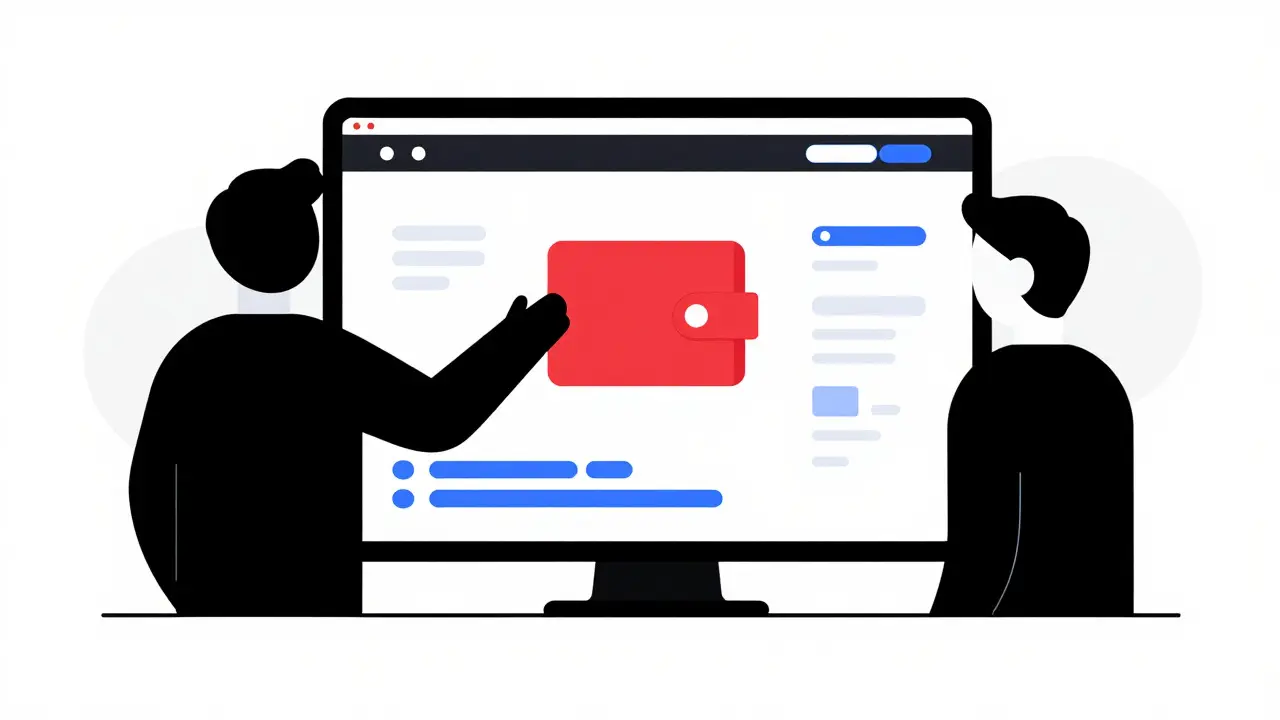 Utilisateur abstrait connectant un portefeuille crypto géométrique