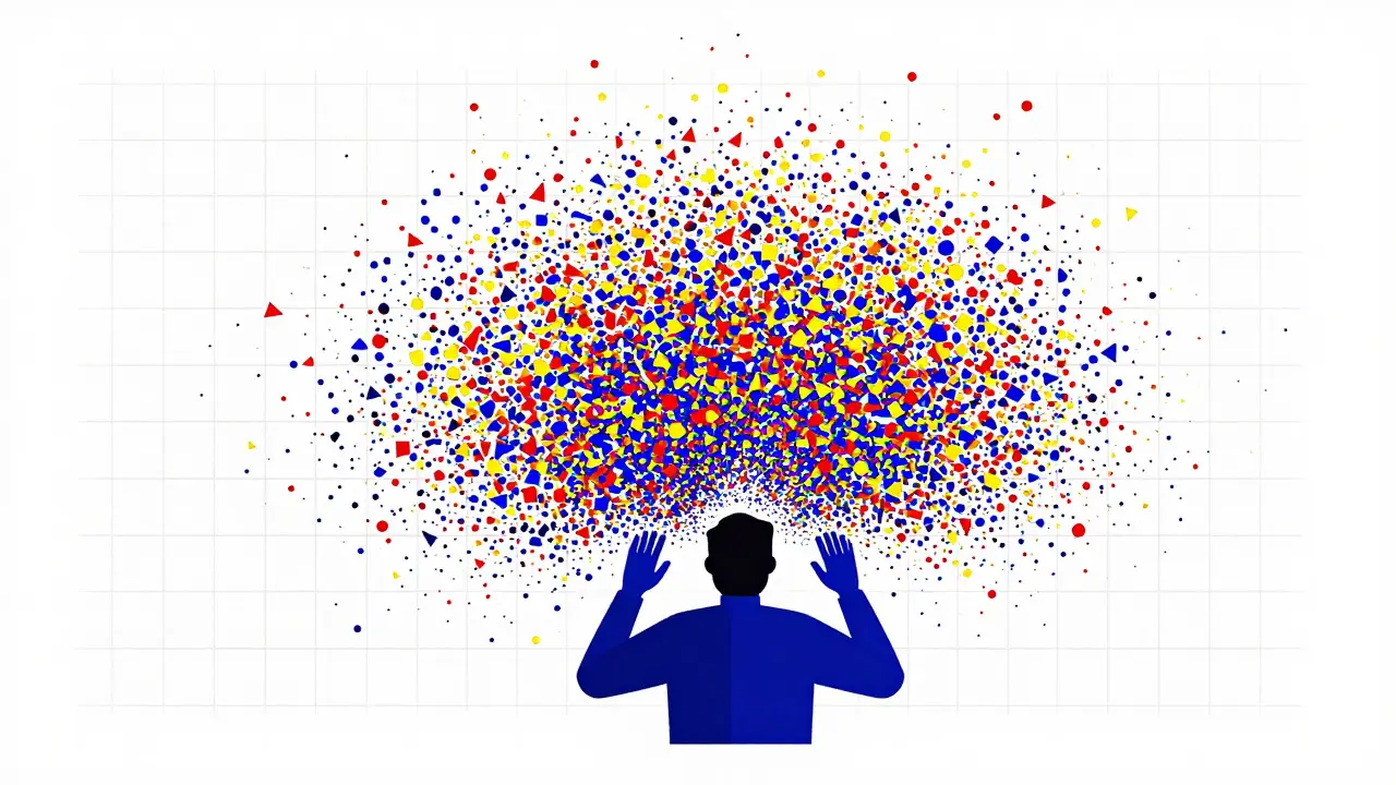 Art abstrait Bauhaus montrant une explosion de formes colorées symbolisant les transactions massives