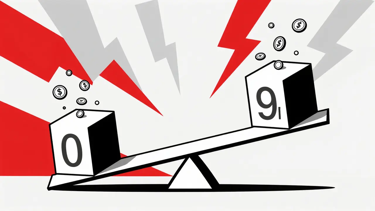 Risques de liquidité et volatilité représentés par une balance