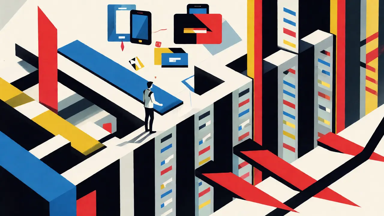 Illustration Bauhaus des risques de liquidité et de l'expérience utilisateur