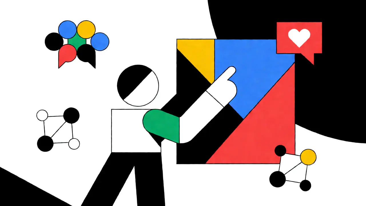 Joueur interactif avec l'écosystème Playermon dans un style graphique abstrait.