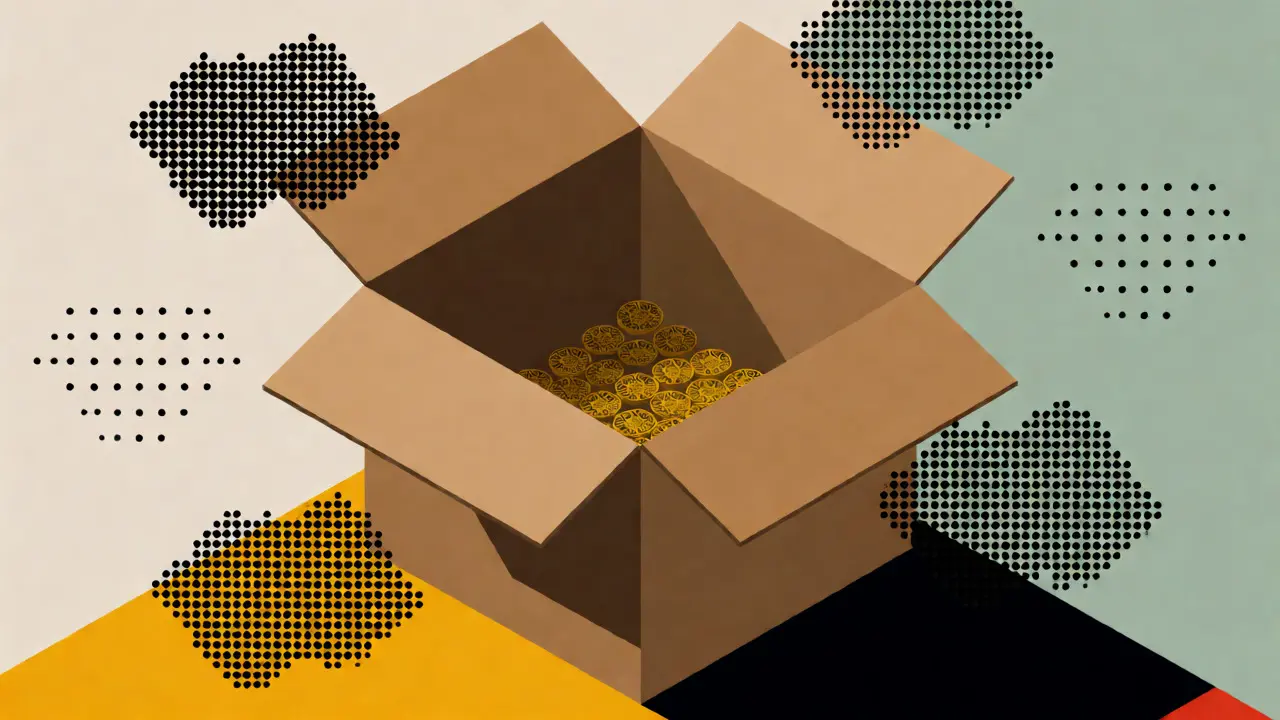 Métaphore visuelle des frais Bitcoin basés sur la taille des données
