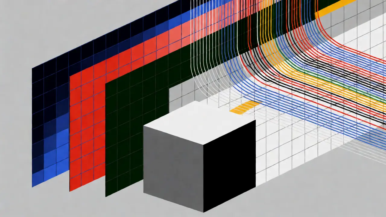 Représentation architecturale des chaînes multiples et du jeton SPECTRE
