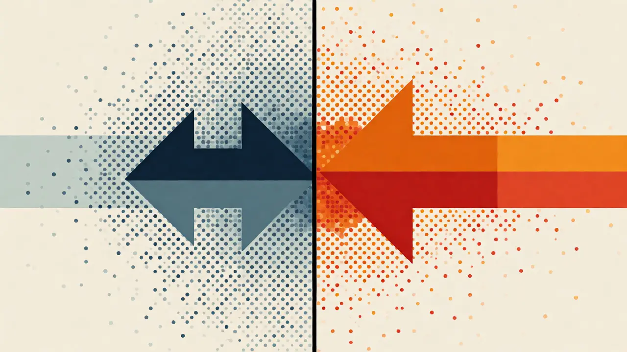 Représentation graphique du spread et du volume en style Bauhaus